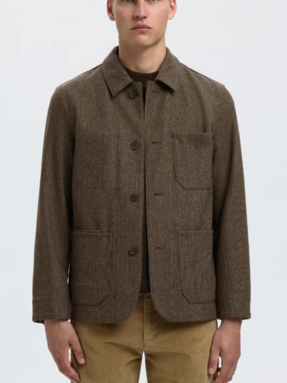 BNWT AW25 SELECTED SLM-LANDON WOOL BLEND BLAZER S